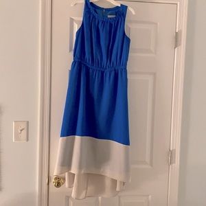 Sleeveless Royal Blue Asymmetrical Dress